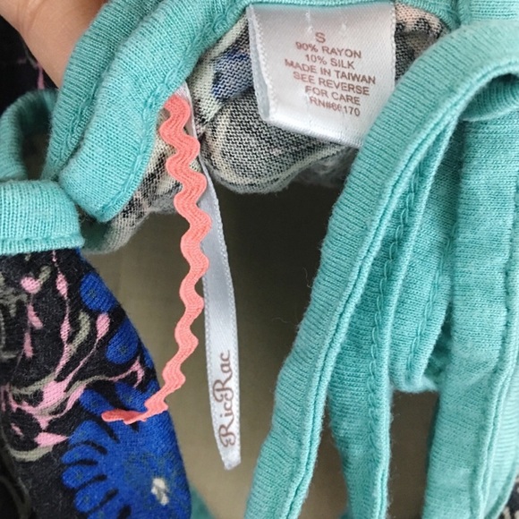 Anthropologie RicRac floral silk blend peasant top - Picture 7 of 7